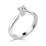 A four claw Diamond Solitaire Round Brilliant Cut by Harrogate Jewellers