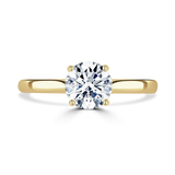 18ct Yellow Gold 1.50ct Round Brilliant Cut Lab-Grown Solitaire Engagement Ring D VS1