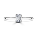 Lab-Grown Emerald Cut Solitaire Diamond Engagement Ring | The Esme Ring
