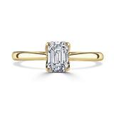 Lab-Grown Emerald Cut Solitaire Diamond Engagement Ring | The Esme Ring