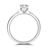 Lab-Grown Oval Cut Solitaire Engagement Ring | The Willow Ring