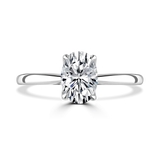 Lab-Grown Oval Cut Solitaire Engagement Ring | The Willow Ring