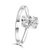 Lab-Grown Oval Cut Solitaire Engagement Ring | The Willow Ring
