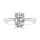 Lab-Grown Oval Cut Solitaire Engagement Ring | The Willow Ring