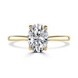 Lab-Grown Oval Cut Solitaire Engagement Ring | The Willow Ring