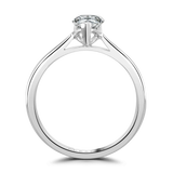 Lab-Grown Pear Cut Solitaire Engagement Ring | Three Claw Setting | The Arya Ring