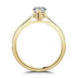 Lab-Grown Pear Cut Solitaire Engagement Ring | Three Claw Setting | The Arya Ring
