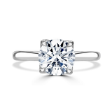 Lab-Grown Round Brilliant Solitaire Engagement Ring | The Bella Ring