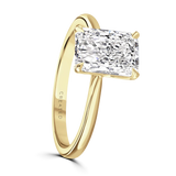 18ct Yellow Gold 2.00ct Radiant Cut Lab-Grown Diamond Solitaire Engagement Ring | D/E VS1