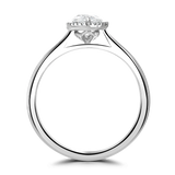 Lab-Grown Pear Cut Vintage Halo Engagement Ring | The Abbie Ring