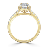 Lab-Grown Oval Cut Diamond Halo Engagement Ring | The Grace Ring