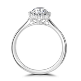 Lab-Grown Oval Cut Diamond Halo Engagement Ring | The Edith Ring