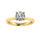 Harrogate Jewellers' TULIP engagement ring with lab-grown, brilliant cut diamond, set in platinum on a white background.