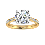 OPHELIA lab-grown round brilliant cut diamond ring, claw set design, from Harrogate Jewellers, Yorkshire's bespoke jewellery. Perfect for engagement or wedding.