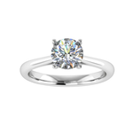 Harrogate Jewellers Lab-Grown Round Brilliant Cut Engagement Ring in platinum, perfect for bespoke wedding jewellery in Harrogate Yorkshire