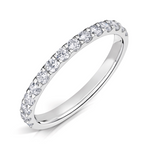 Claw Set 2mm diamond set wedding ring