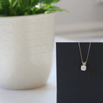 Classic Round Brilliant Cut Diamond Pendant in Yellow Gold by Harrogate Jewellers, featuring a single earth-mined diamond on an 18-inch chain, ideal for bespoke jewellery lovers in Yorkshire.