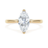 Lab-Grown Marquise Cut Solitaire Engagement Ring | Four Claw Setting | The Bonnie Ring