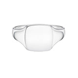 Medium gents cushion shaped signet ring in gold by Harrogate Jewellers, perfect for bespoke engraving, ideal for weddings in Harrogate, Yorkshire.