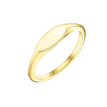 Slim Oval Signet Ring in Gold by Harrogate Jewellers, made for bespoke jewellery enthusiasts. Ideal for engagements or Earth Mined Diamond Wedding Rings.