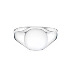 Medium Octagonal Signet Ring in Gold from Harrogate Jewellers. Ideal for bespoke engagement or wedding rings in Yorkshire. Suitable for engraving Earth Mined Diamonds.