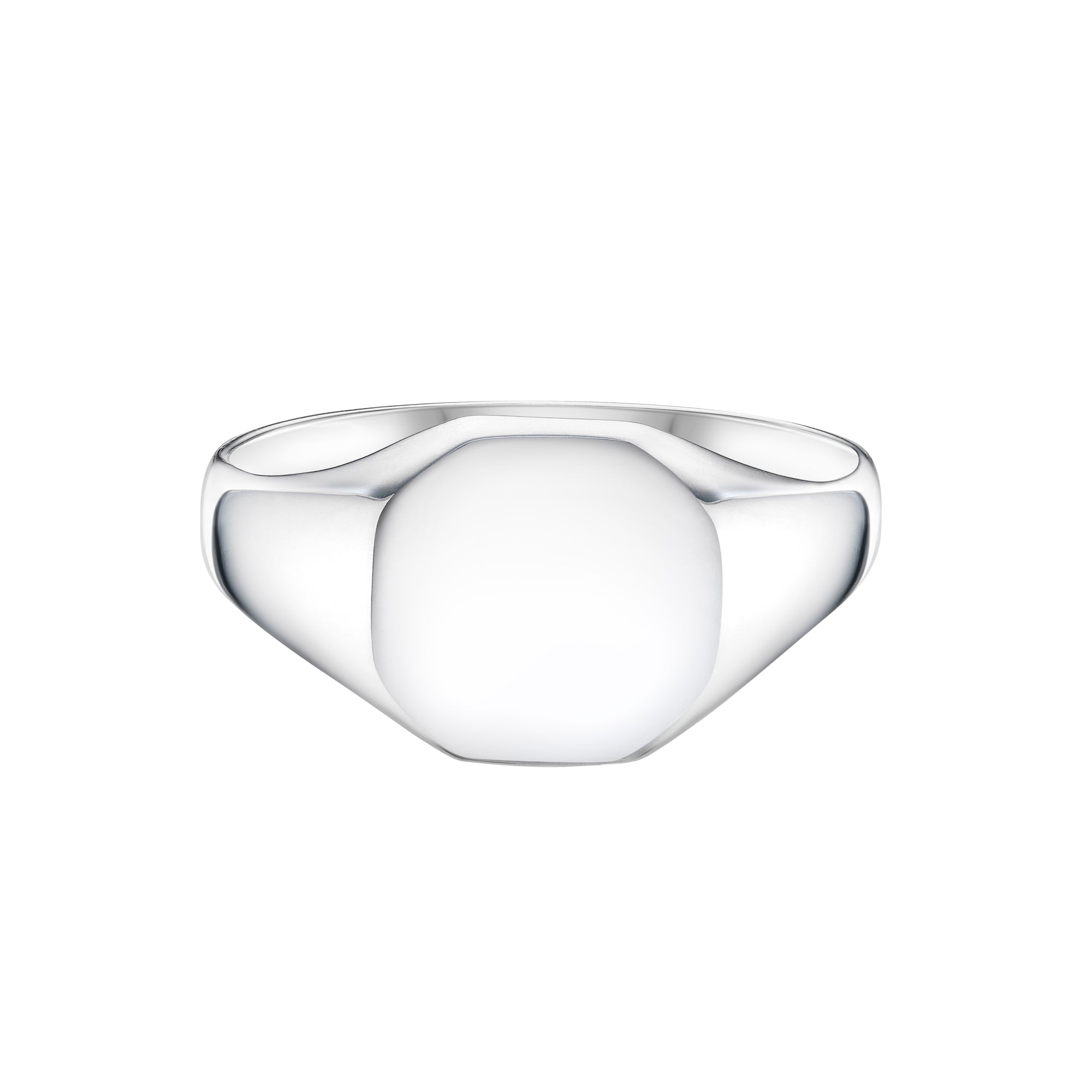 Medium Octagonal Signet Ring in Gold from Harrogate Jewellers. Ideal for bespoke engagement or wedding rings in Yorkshire. Suitable for engraving Earth Mined Diamonds.