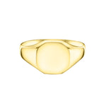 Medium Octagonal Shaped Signet Ring in Gold by Harrogate Jewellers, perfect for engraving, bespoke jewellery in Yorkshire, suitable for engagement or wedding