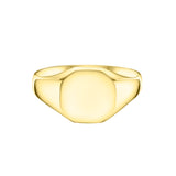 Medium Octagonal Shaped Signet Ring in Gold by Harrogate Jewellers, perfect for engraving, bespoke jewellery in Yorkshire, suitable for engagement or wedding