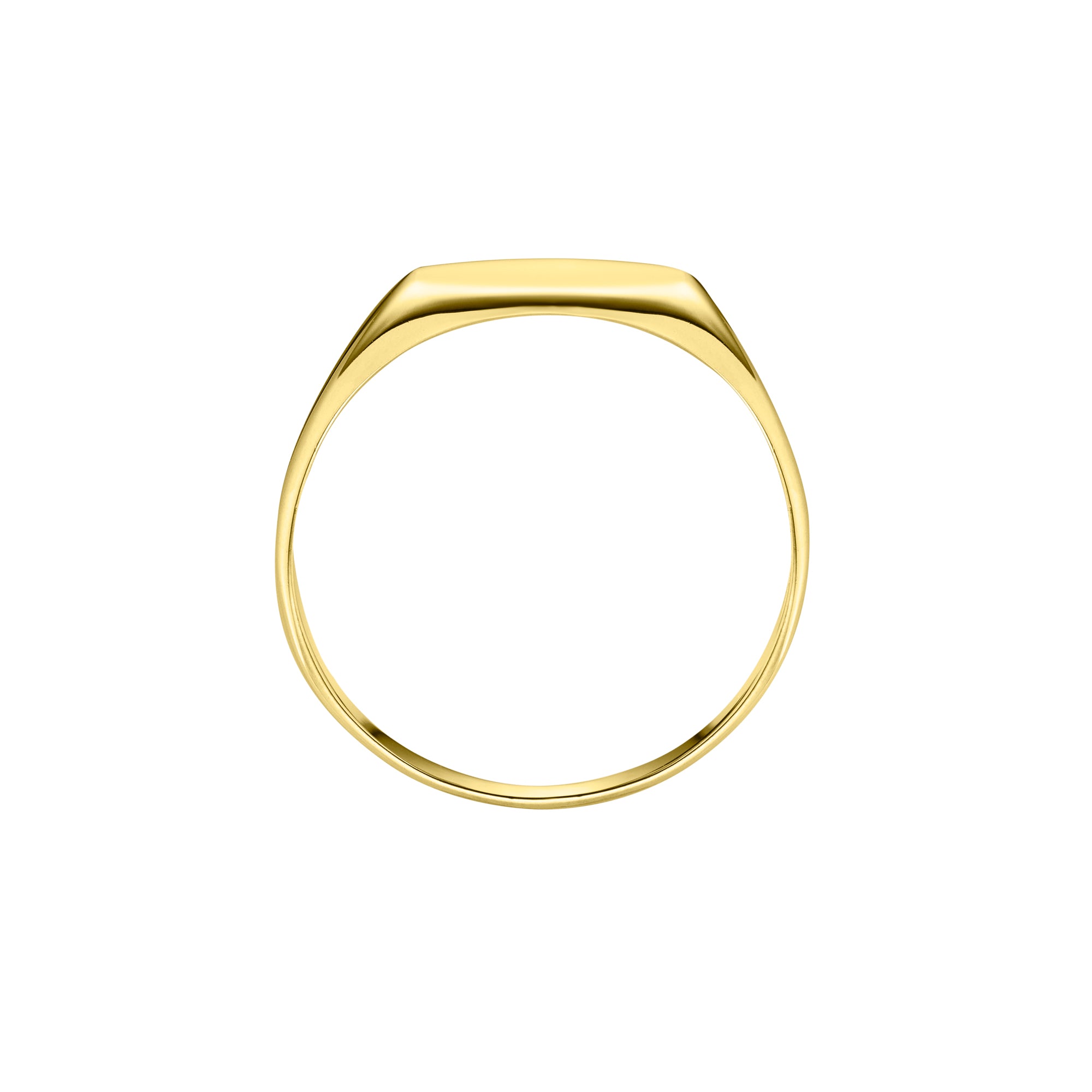 Medium Octagonal Shaped Signet Ring by Harrogate Jewellers, crafted in 9ct Yellow Gold or White Gold, ideal for bespoke engraving. Perfect for engagement or wedding rings in Harrogate, Yorkshire.