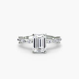 The Eloise Solitaire Marquise Diamond Shoulders