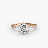 The Eloise Solitaire Marquise Diamond Shoulders