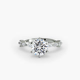 The Eloise Solitaire Marquise Diamond Shoulders