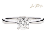 Round Brilliant Cut Solitaire Engagement Ring 0.60ct, Platinum