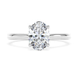 Platinum 1.50ct Oval Cut Lab-Grown Diamond Solitaire Engagement Ring | D/VVS