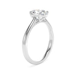 Platinum 1.50ct Oval Cut Lab-Grown Diamond Solitaire Engagement Ring | D/VVS