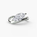 The Wave Solitaire Marquise Cut