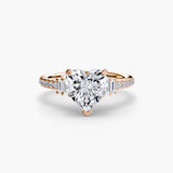 The Marlowe Baguette Sides and Pavé Band