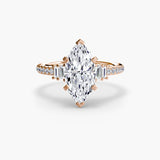 The Marlowe Baguette Sides and Pavé Band