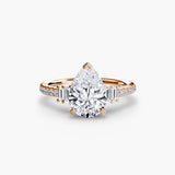 The Marlowe Baguette Sides and Pavé Band