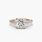 The Marlowe Baguette Sides and Pavé Band