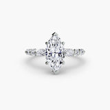 The Josephine Solitaire Mixed Cut Diamond Band