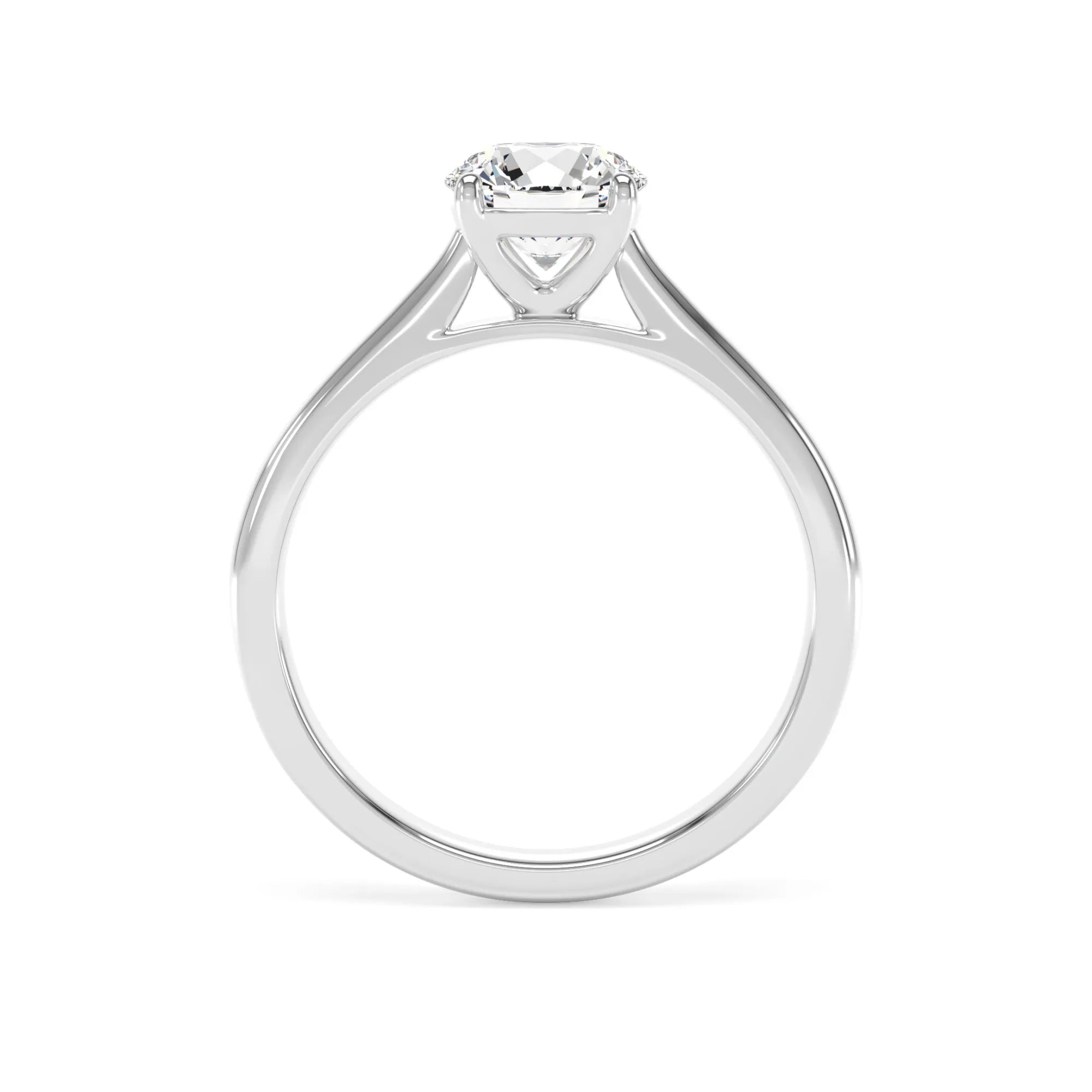 Lab-Grown 2.00ct Round Brilliant Cut Diamond Solitaire Engagement Ring Platinum