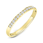 Ladies Yellow Gold Grain Set Diamond Ring from Harrogate Jewellers, bespoke lab grown diamond wedding ring in Yorkshire.