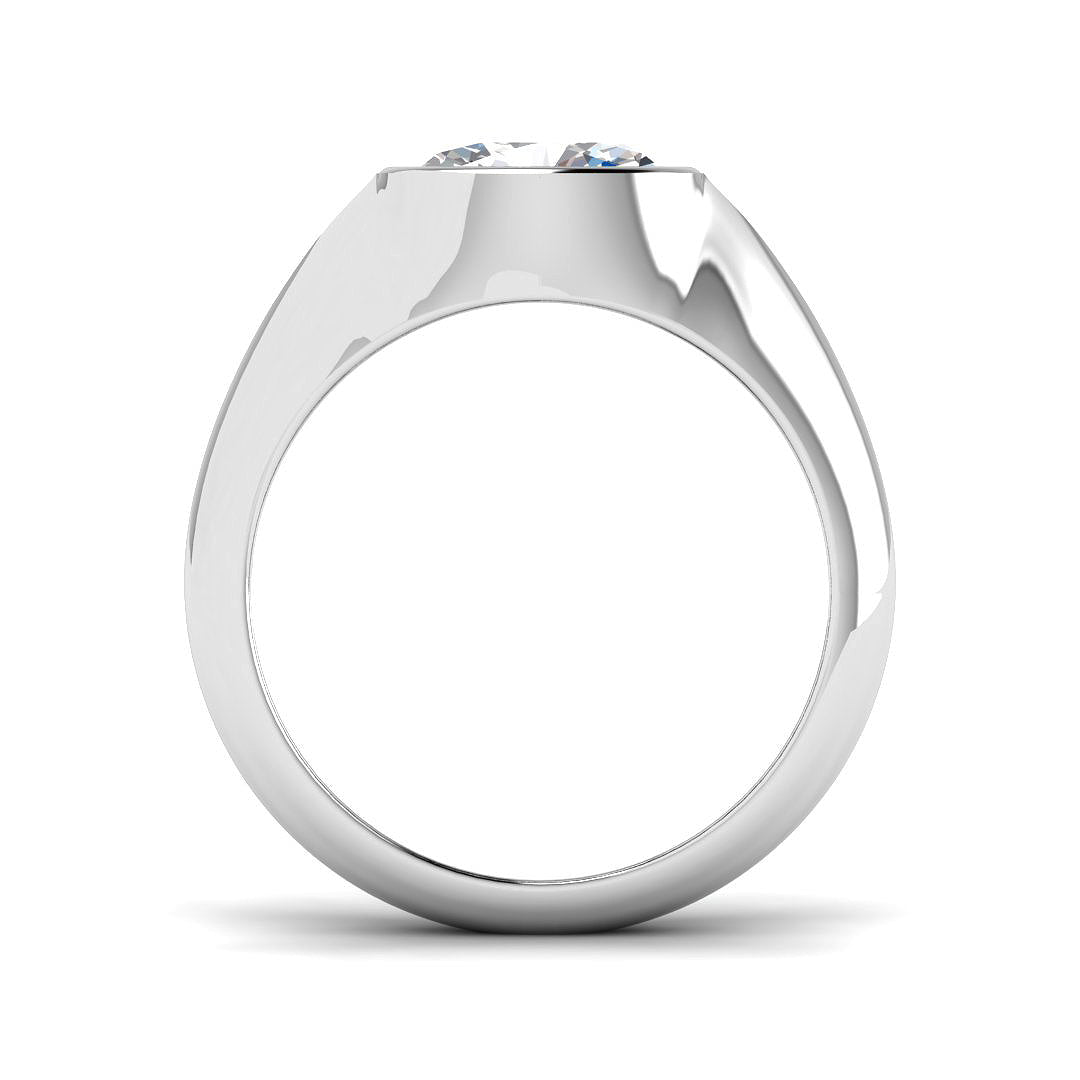 East West Set Oval Cut Lab-Grown Diamond Ring in Platinum by Harrogate Jewellers, a bespoke ring featuring a 1.00ct diamond in an elegant platinum band, perfect for engagement or wedding occasion.