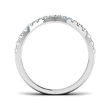 Wishbone V-Shape Diamond Stacking Ring
