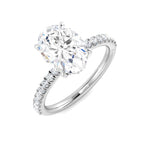 2.00ct platinum oval cut lab-grown diamond ring from Harrogate Jewellers, bespoke engagement ring in Harrogate Yorkshire