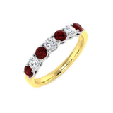 18ct Gold Ruby & Diamond Ring | 0.55ct Ruby & 0.29ct Diamonds | Harrogate Jewellers