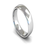 Gents Platinum Slight Court Wedding Ring Plain Band by Harrogate Jewellers, a bespoke jewellery piece from Yorkshire, perfect for lab grown diamond engagement rings.