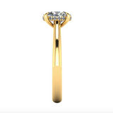 Harrogate Jewellers' EVERLY engagement ring featuring 1.00ct oval cut lab-grown diamond in yellow gold band, perfect for bespoke Yorkshire weddings