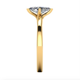 Harrogate Jewellers' TILLY Ring featuring a 0.75ct lab-grown marquise cut solitaire diamond, set in platinum, perfect for bespoke engagement and wedding occasions in Yorkshire.